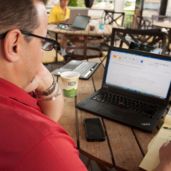 High speed business class wireless Internet through out the club