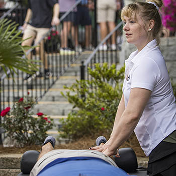 Loosen up and enjoy tournament days with a complementary massage!