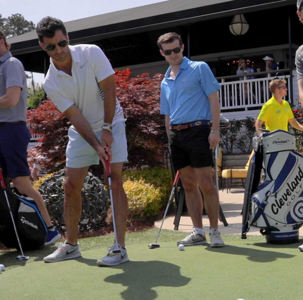 Concentration is key on the Club Magnolia Greens