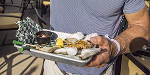 Fresh shucked oysters on the go!