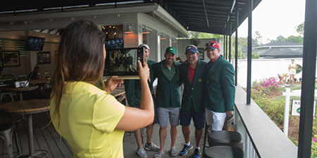 Get your picture taken on the greens to take home.